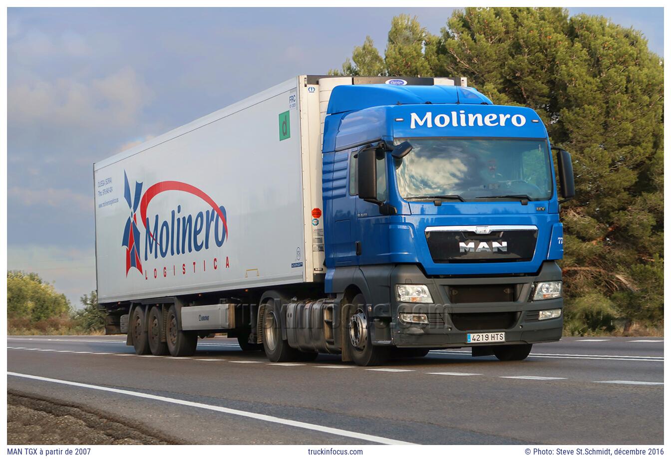 MAN TGX à partir de 2007 Photo décembre 2016