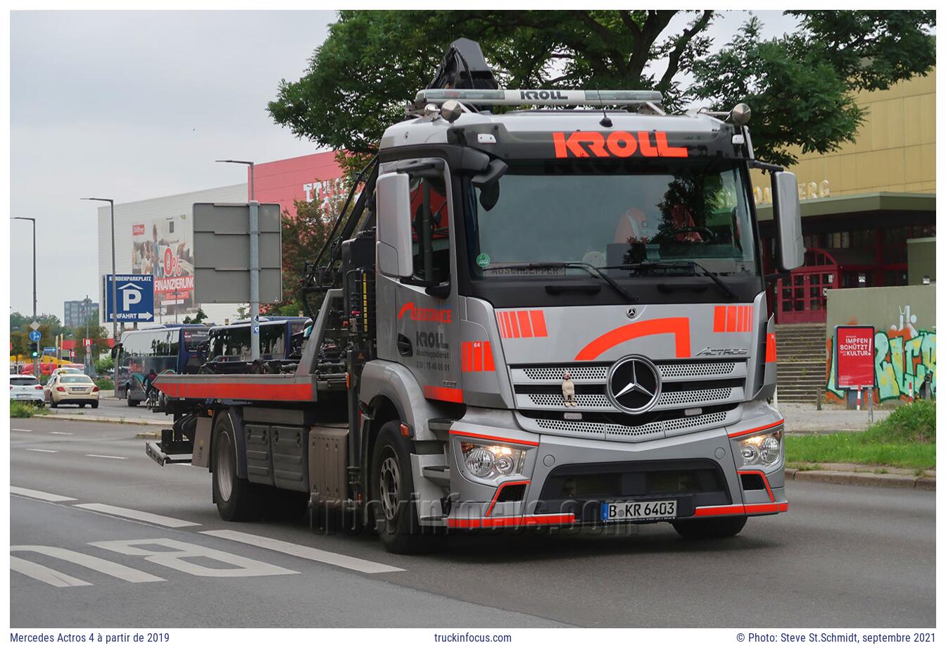 Mercedes Actros 4 à partir de 2019 Photo septembre 2021