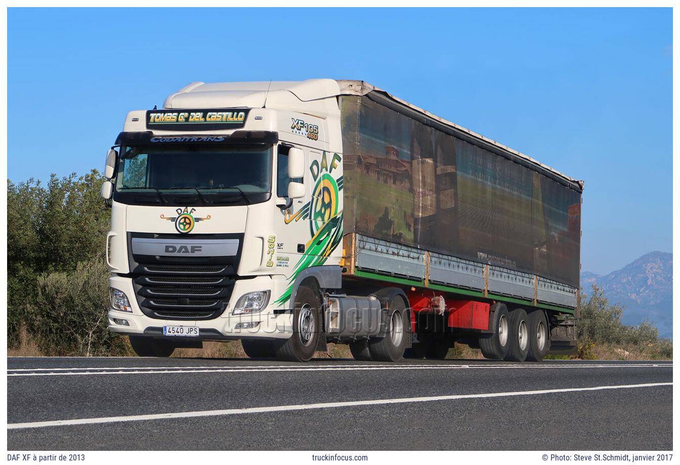 DAF XF à partir de 2013 Photo janvier 2017