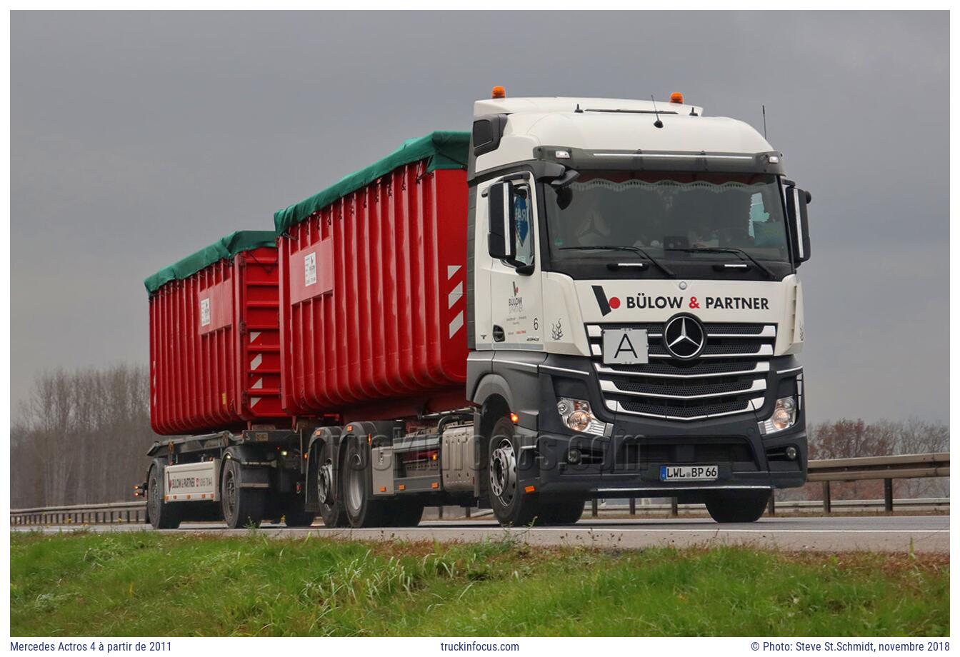 Mercedes Actros 4 à partir de 2011 Photo novembre 2018