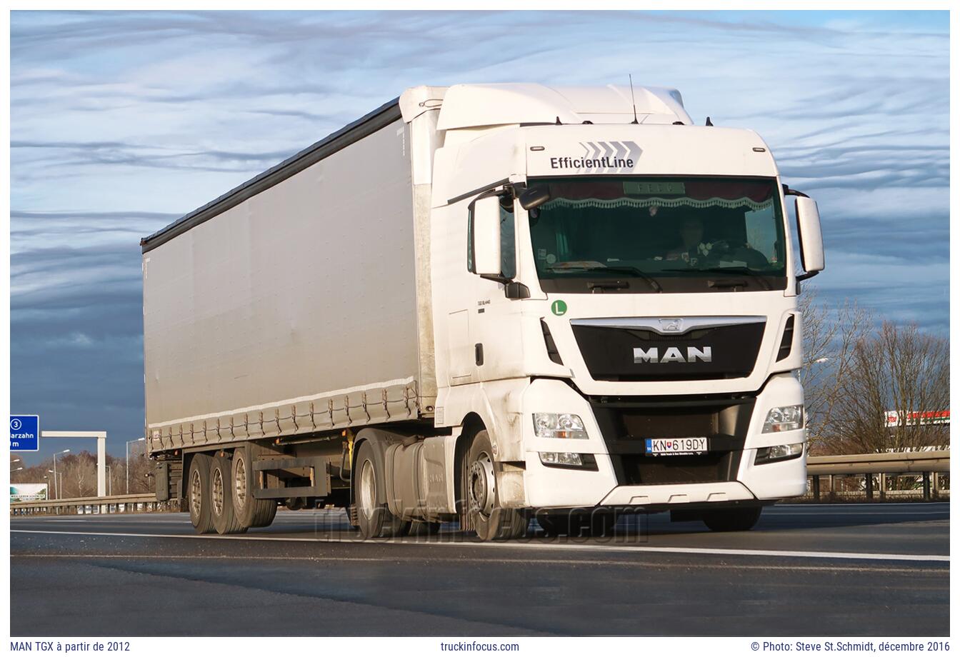 MAN TGX à partir de 2012 Photo décembre 2016