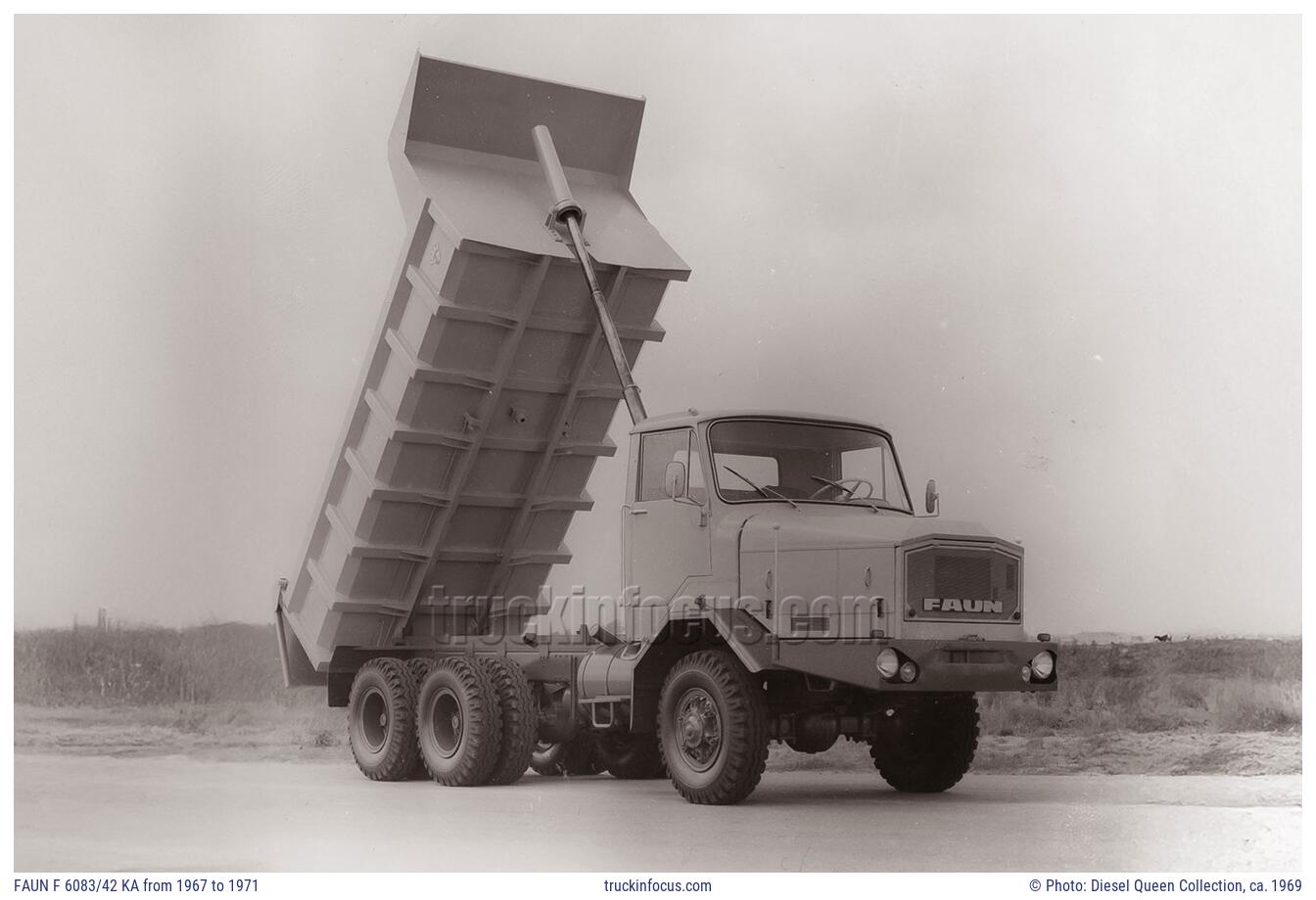 FAUN F 6083/42 KA from 1967 to 1971 Photo ca. 1969