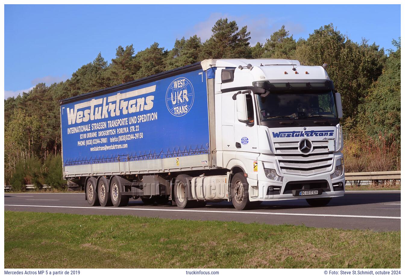 Mercedes Actros MP 5 a partir de 2019 Foto octubre 2024