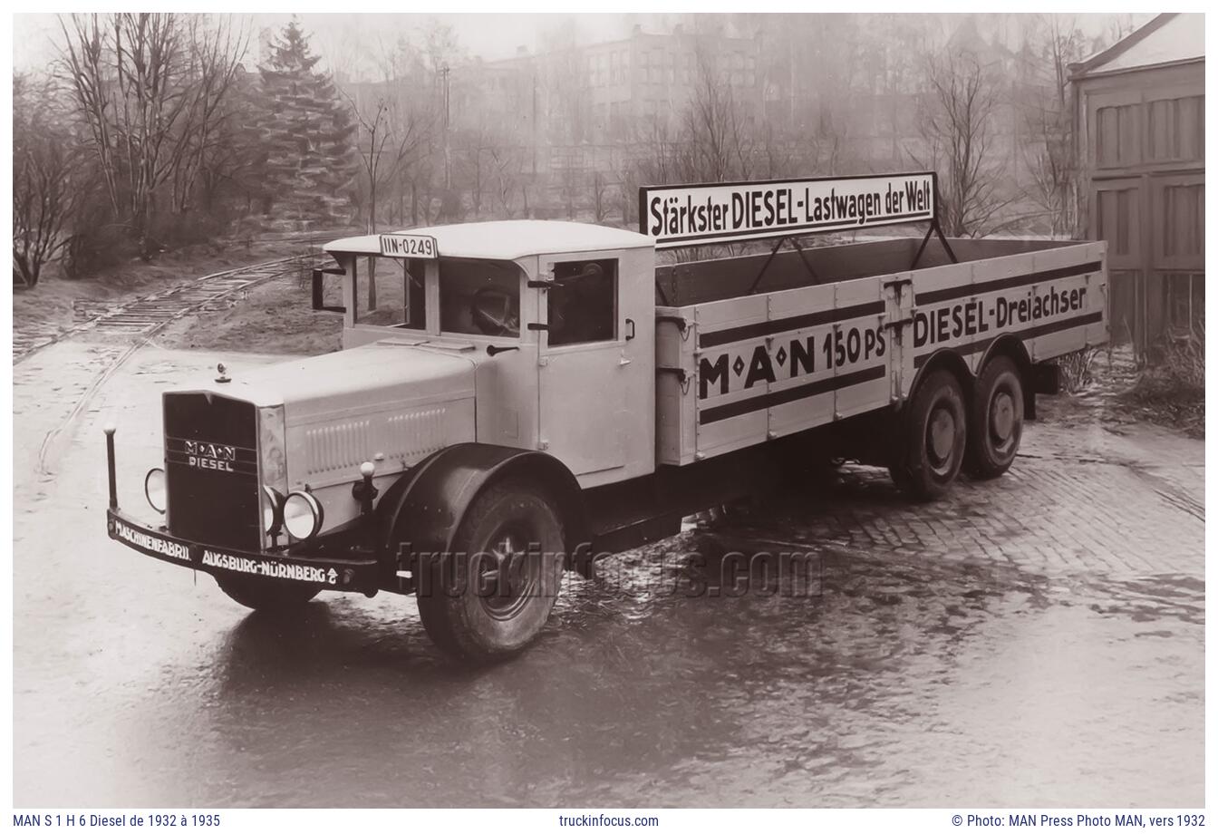 MAN S 1 H 6 Diesel de 1932 à 1935 Photo vers 1932