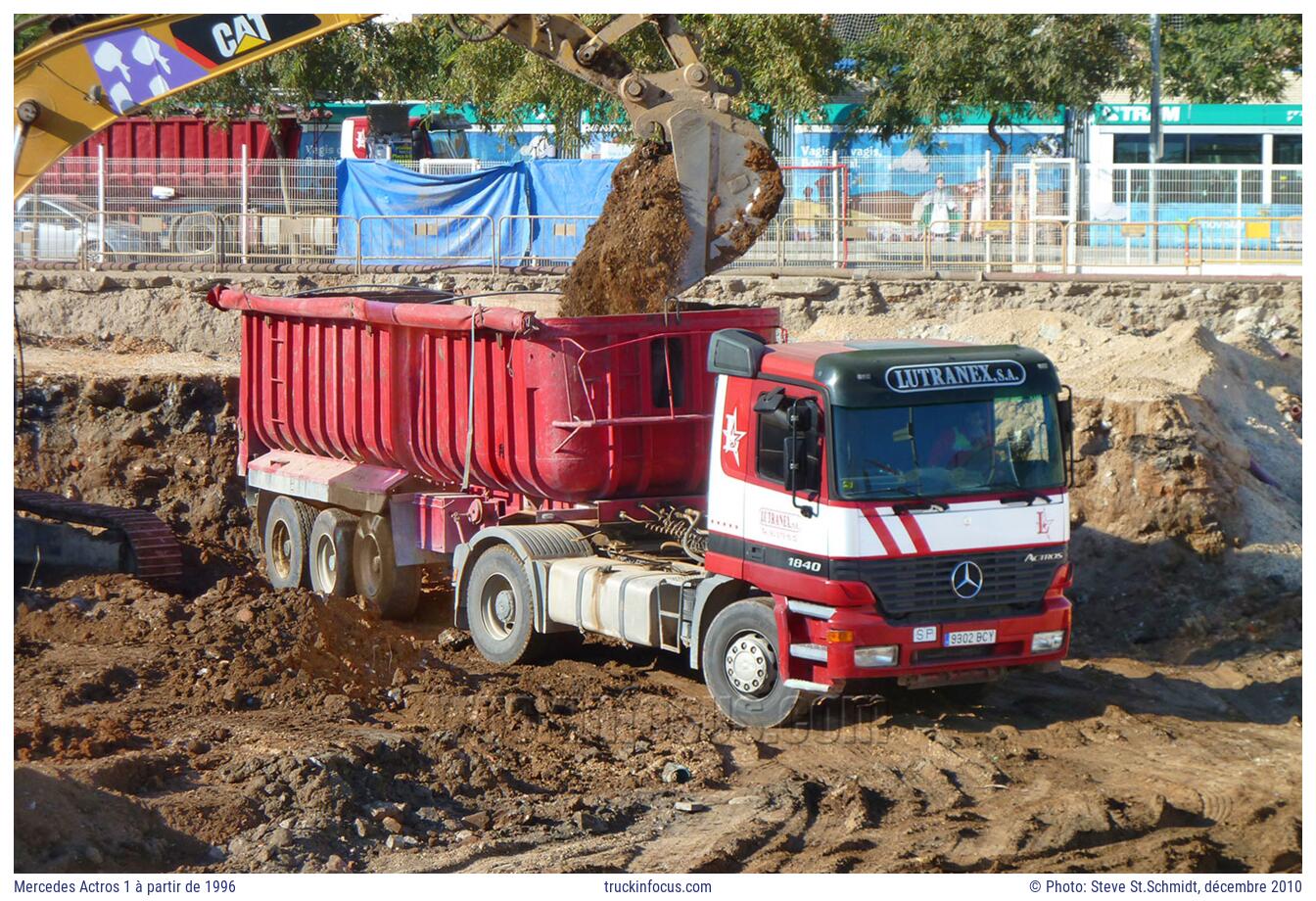 Mercedes Actros 1 à partir de 1996 Photo décembre 2010