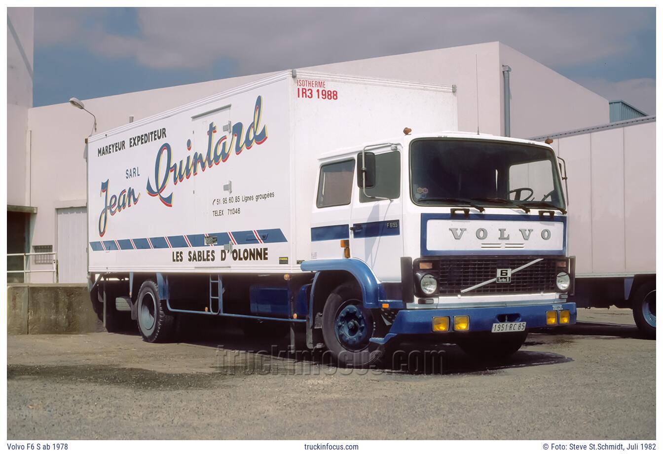 Volvo F6 S ab 1978 Foto Juli 1982