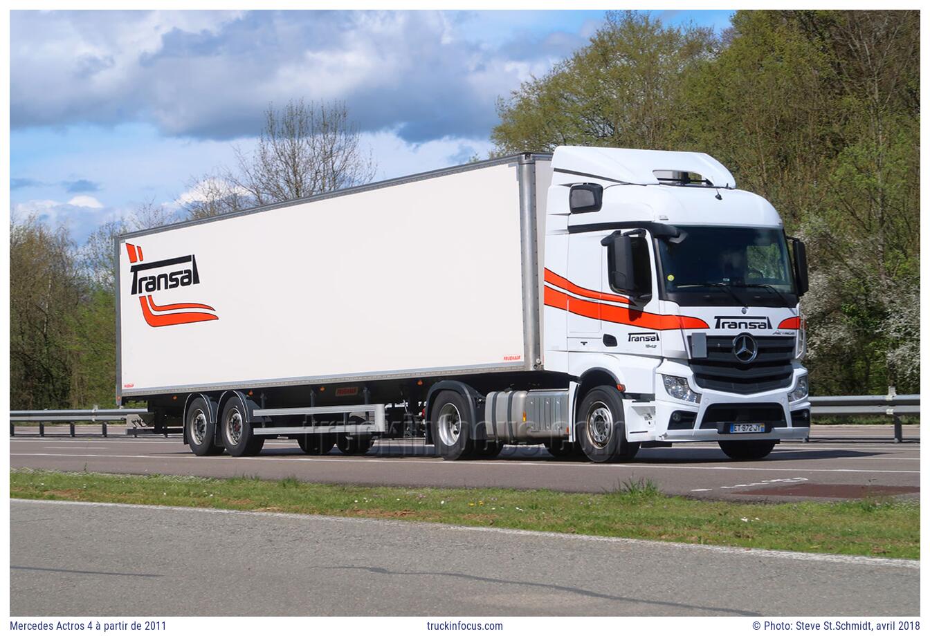 Mercedes Actros 4 à partir de 2011 Photo avril 2018