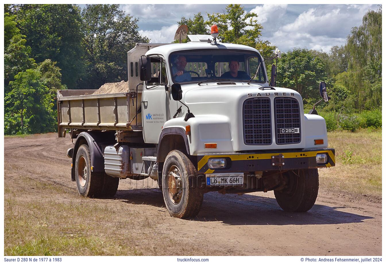 Saurer D 280 N de 1977 à 1983 Photo juillet 2024
