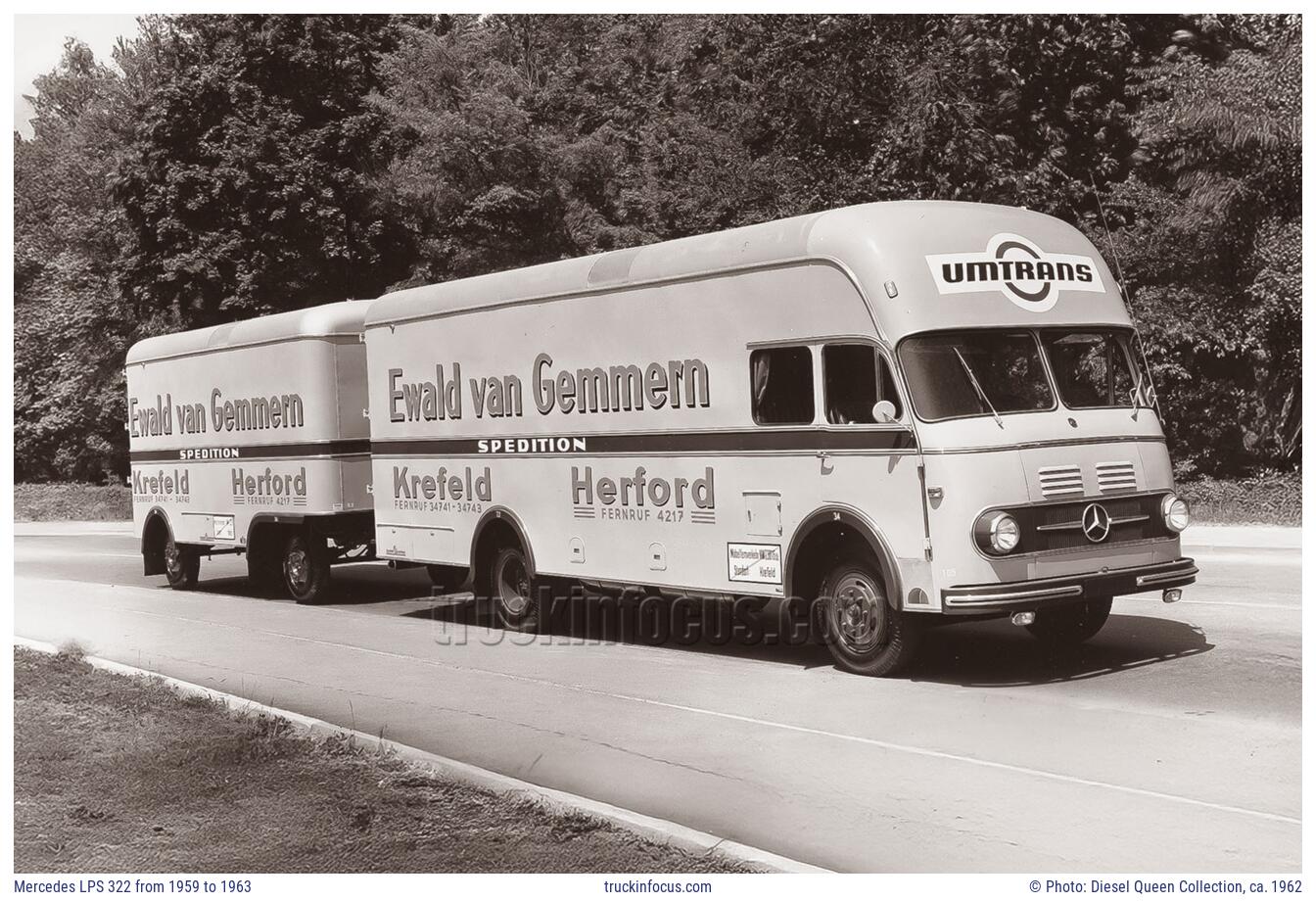 Mercedes LPS 322 from 1959 to 1963 Photo ca. 1962