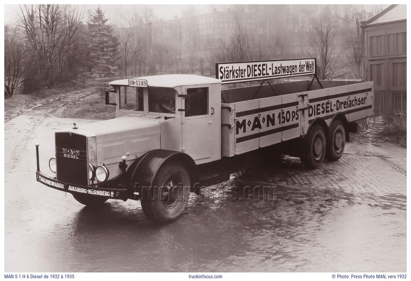 MAN S 1 H 6 Diesel de 1932 à 1935 Photo vers 1932