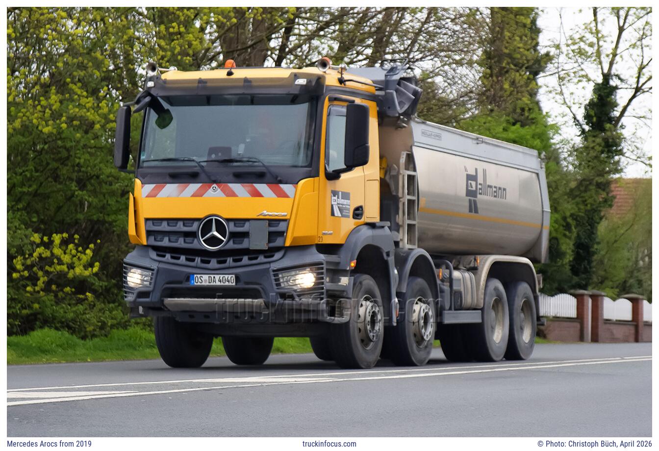 Mercedes Arocs from 2019 Photo April 2026