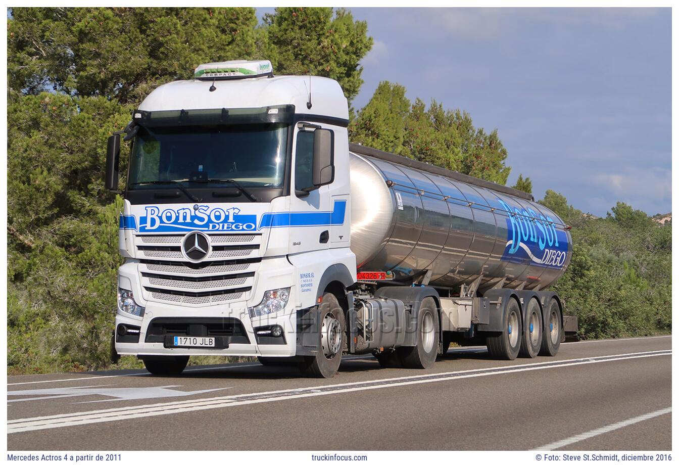 Mercedes Actros 4 a partir de 2011 Foto diciembre 2016