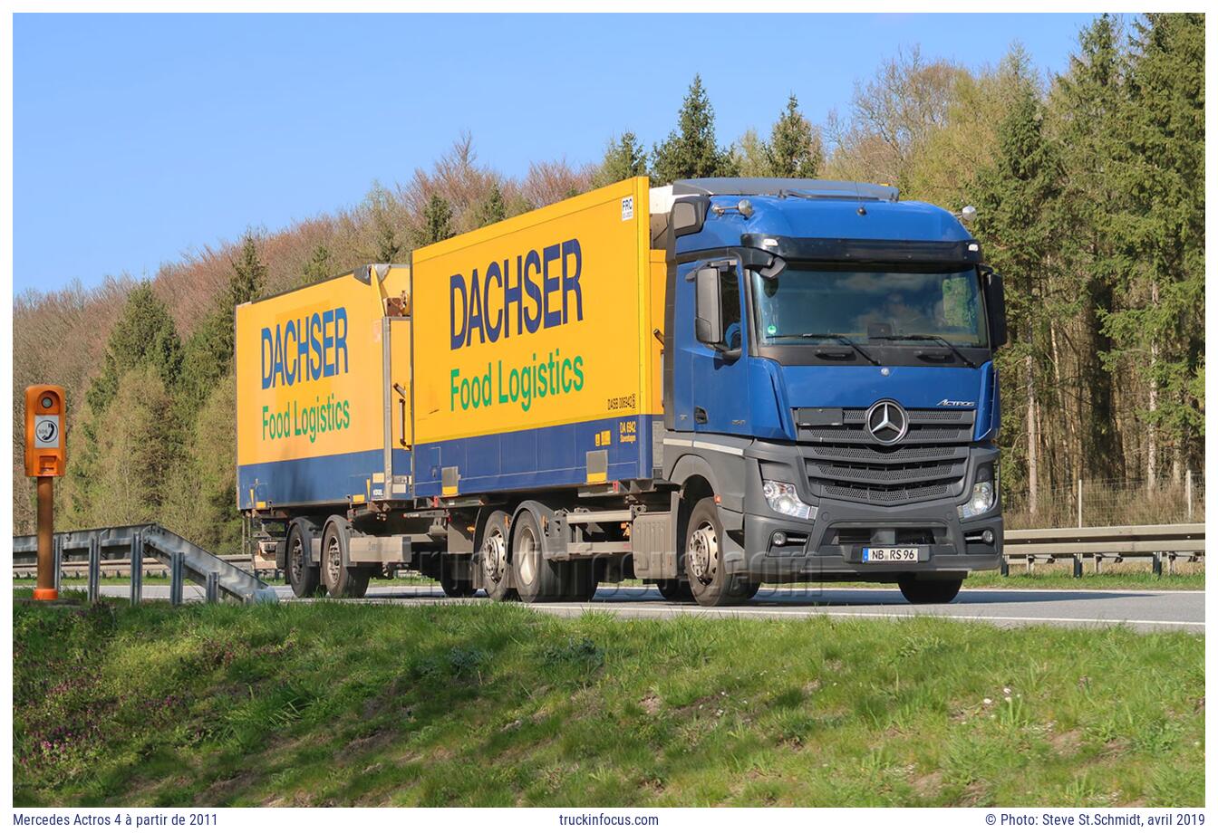 Mercedes Actros 4 à partir de 2011 Photo avril 2019