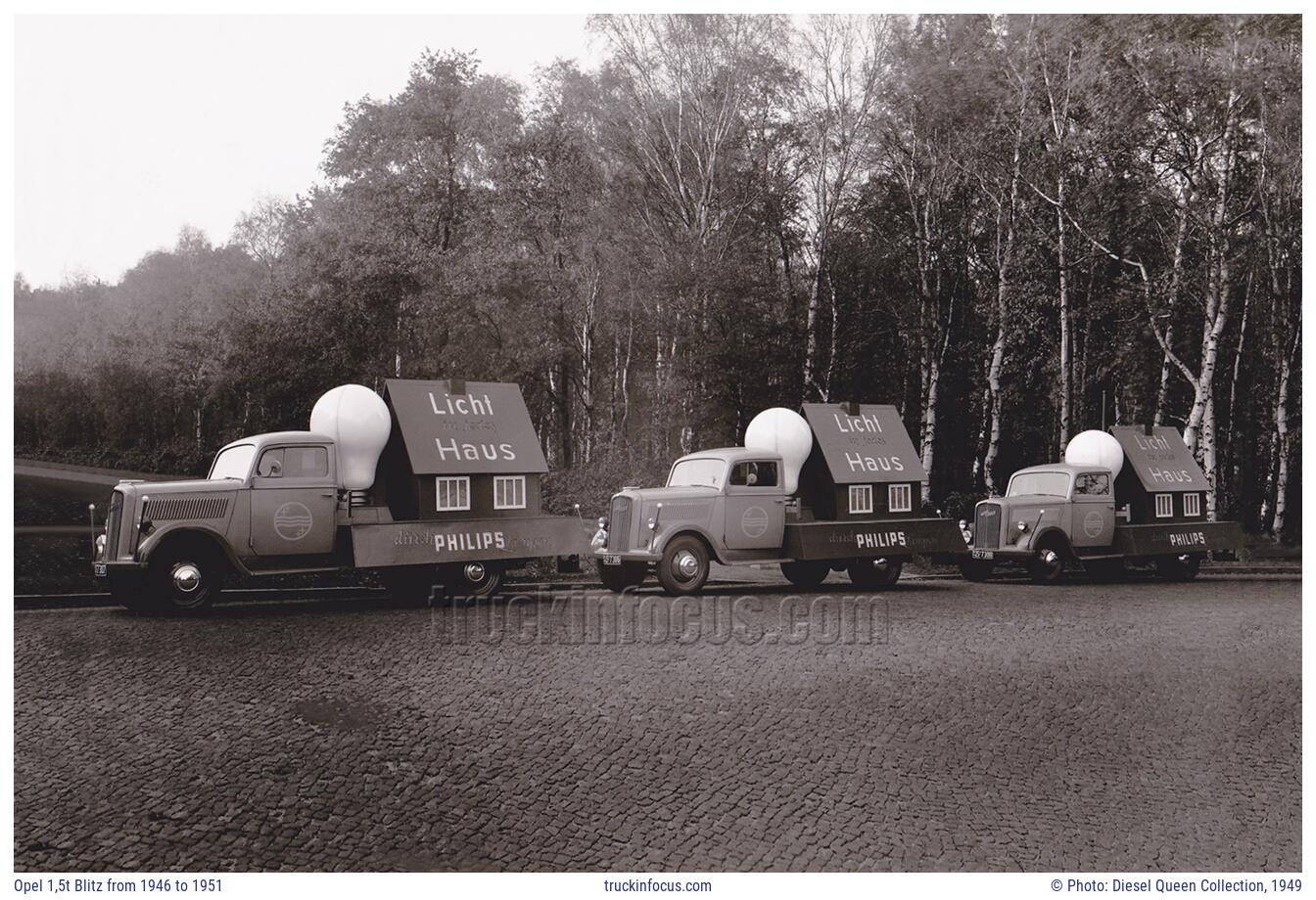 Opel 1,5t Blitz from 1946 to 1951 Photo 1949