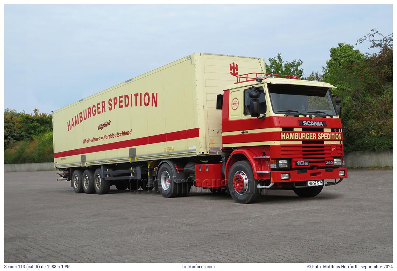 Scania 113 (cab R) de 1988 a 1996 Foto septiembre 2024