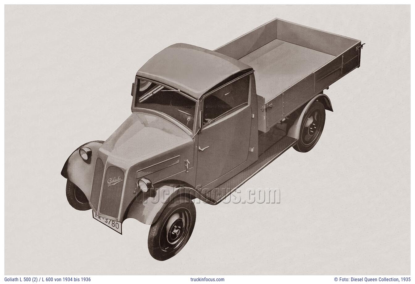 Goliath L 500 (2) / L 600 von 1934 bis 1936 Foto 1935