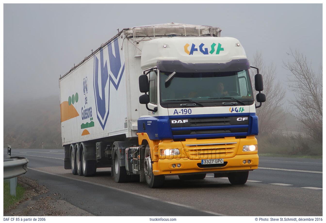 DAF CF 85 à partir de 2006 Photo décembre 2016