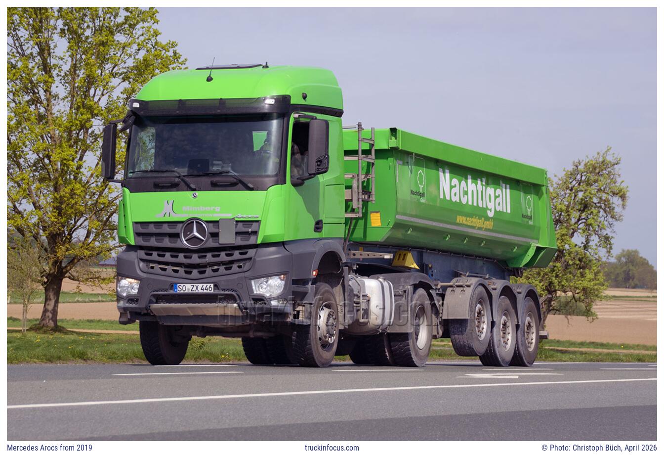 Mercedes Arocs from 2019 Photo April 2026