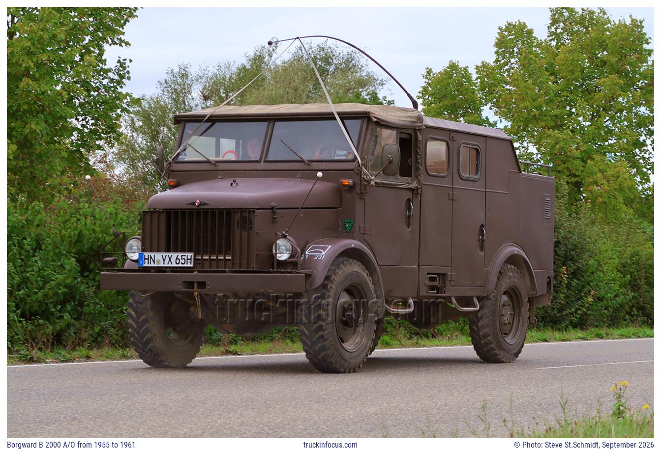 Borgward B 2000 A/O from 1955 to 1961 Photo September 2026