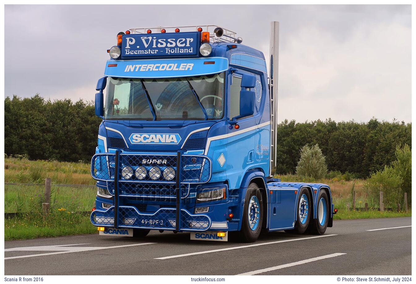 Scania R from 2016 Photo July 2024