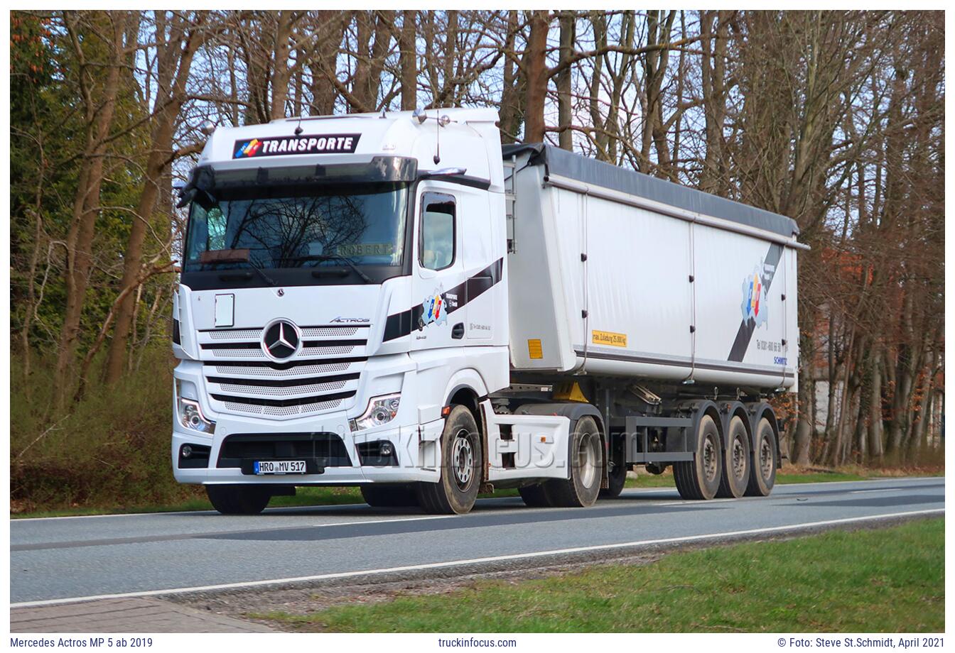 Mercedes Actros MP 5 ab 2019 Foto April 2021