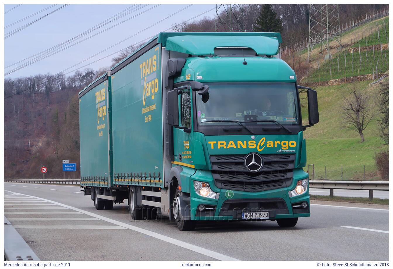 Mercedes Actros 4 a partir de 2011 Foto marzo 2018