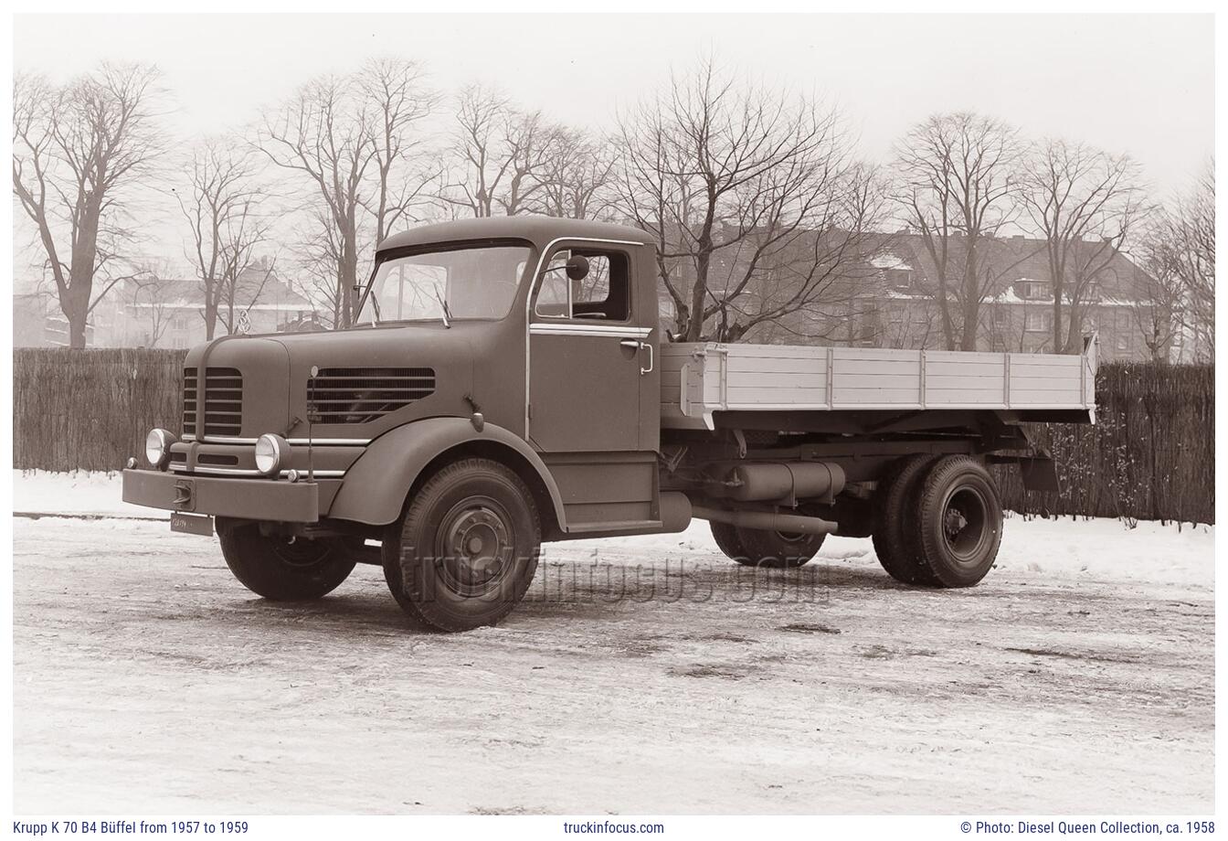 Krupp K 70 B4 Büffel from 1957 to 1959 Photo ca. 1958