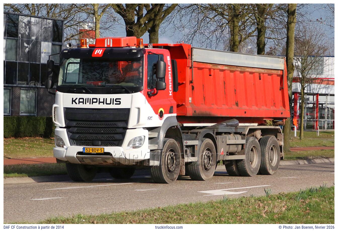 DAF CF Construction à partir de 2014 Photo février 2026