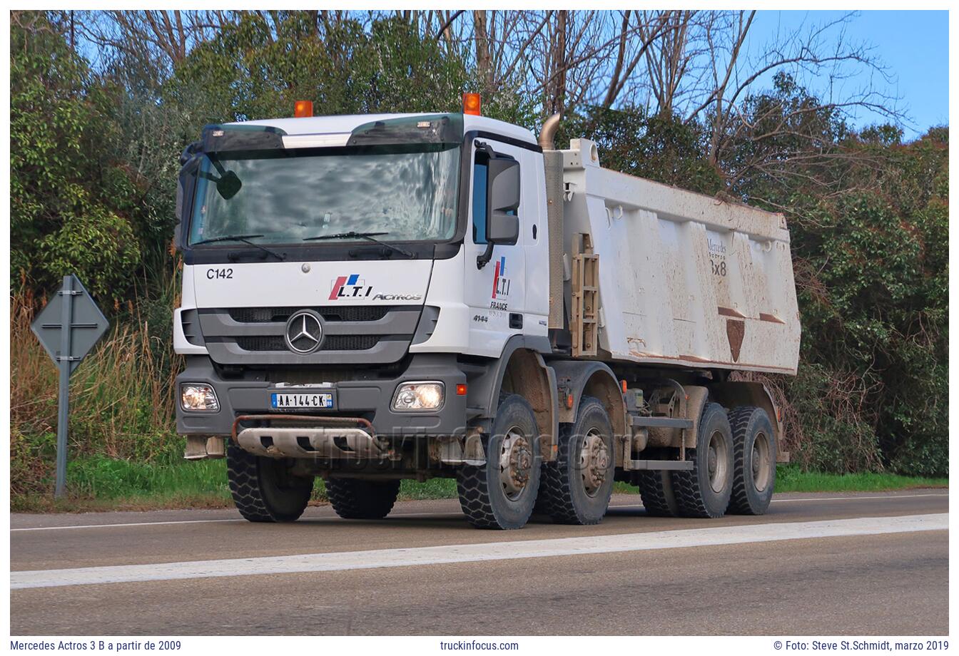 Mercedes Actros 3 B a partir de 2009 Foto marzo 2019