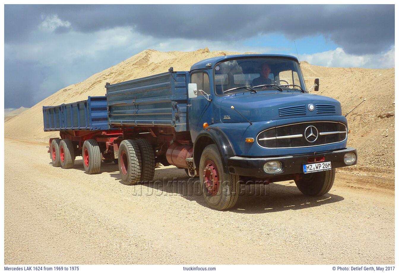 Mercedes LAK 1624 from 1969 to 1975 Photo May 2017