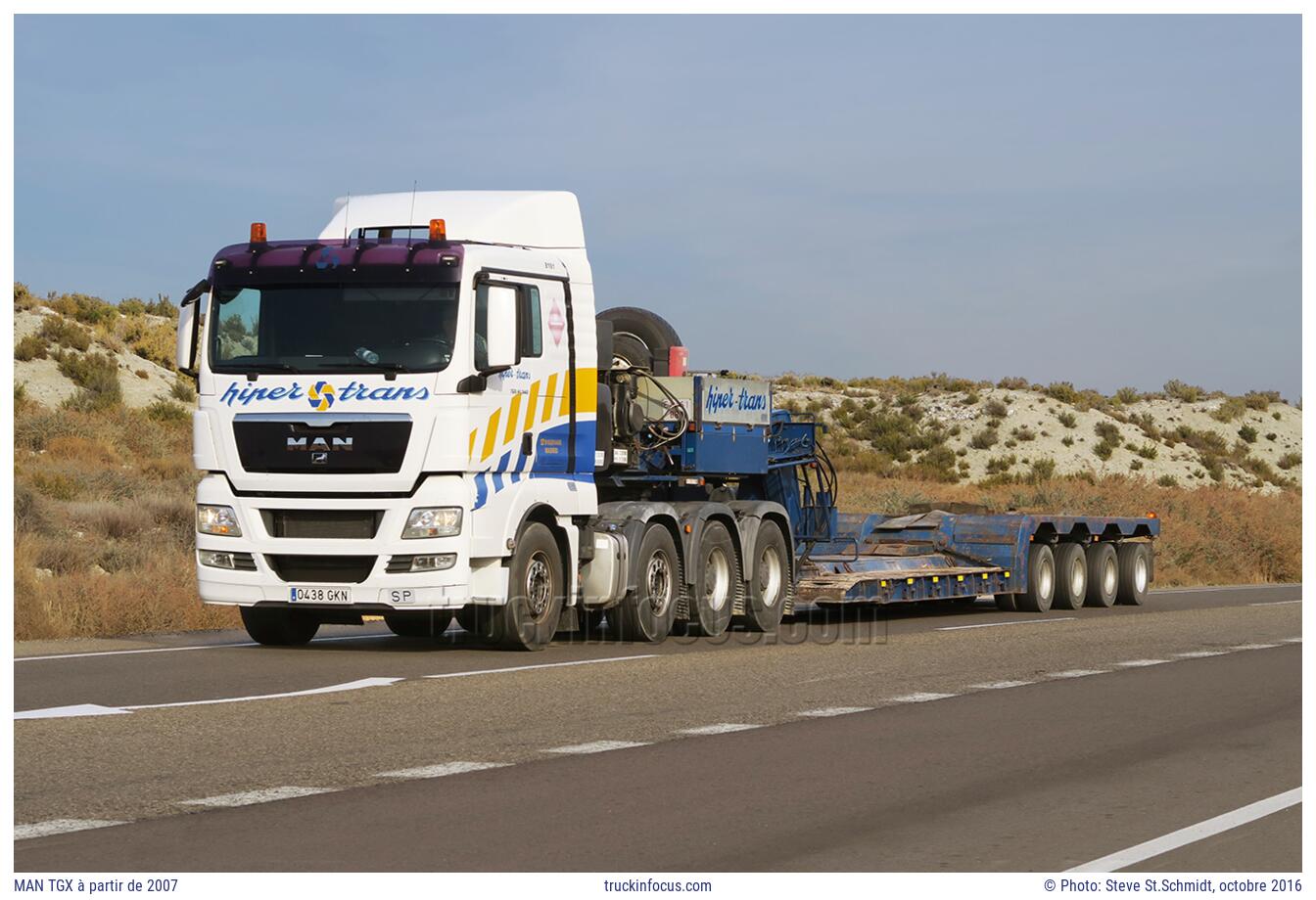 MAN TGX à partir de 2007 Photo octobre 2016