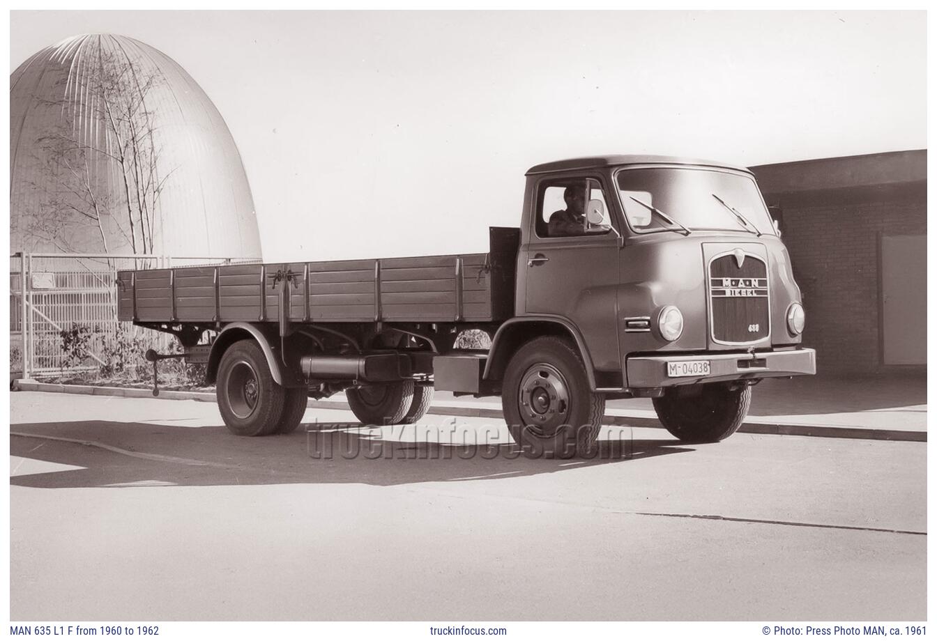 MAN 635 L1 F from 1960 to 1962 Photo ca. 1961