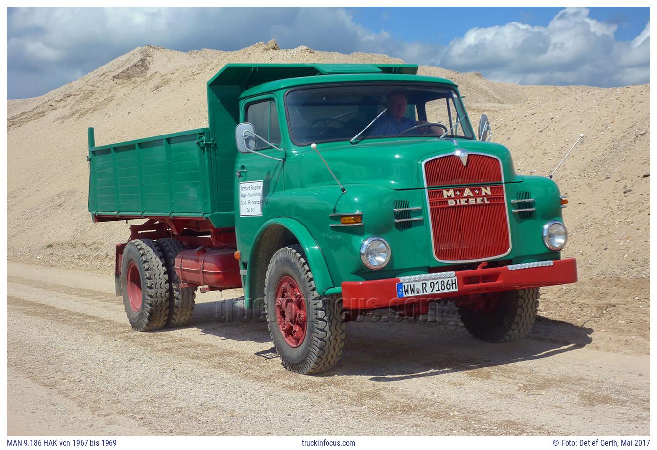 MAN 9.186 HAK von 1967 bis 1969 Foto Mai 2017
