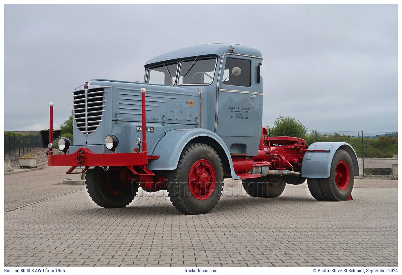 Büssing 8000 S AWD from 1955 Photo September 2024