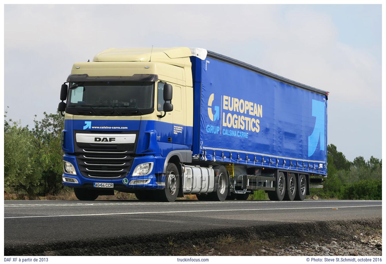 DAF XF à partir de 2013 Photo octobre 2016