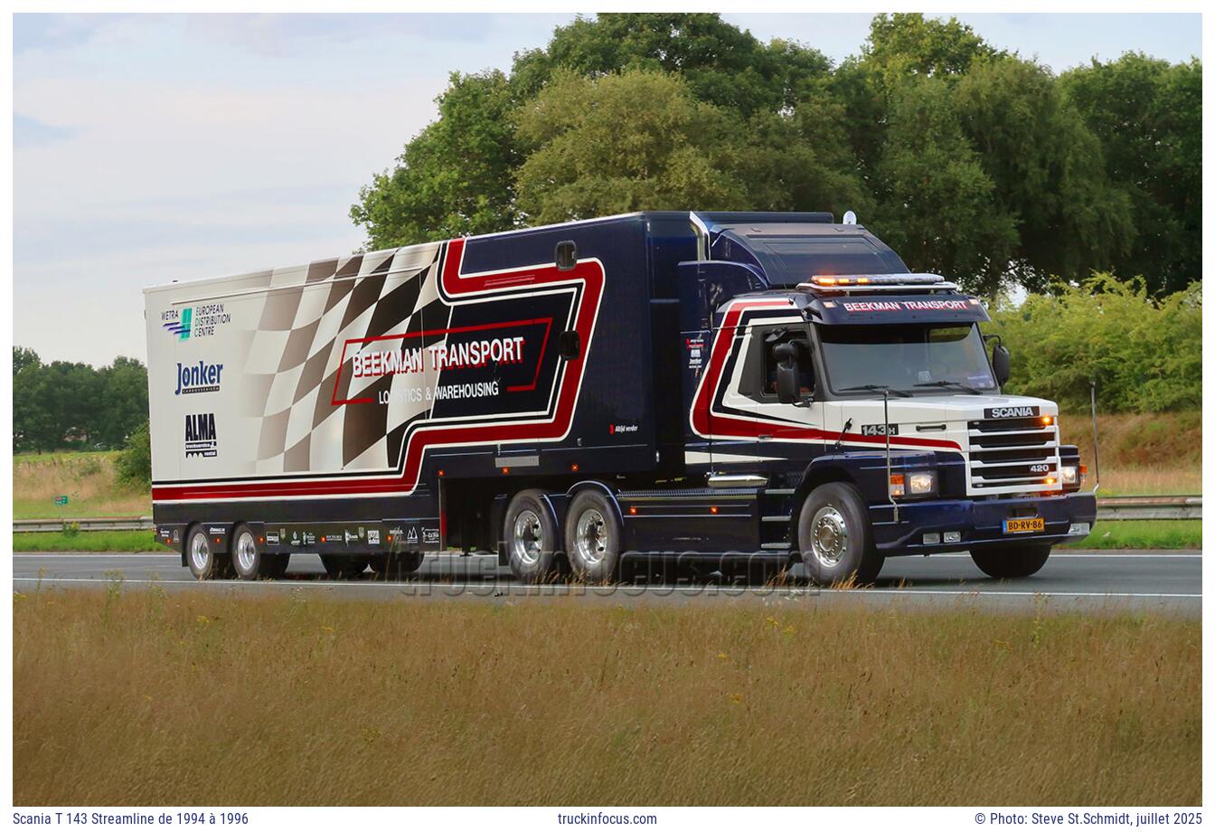 Scania T 143 Streamline de 1994 à 1996 Photo juillet 2025