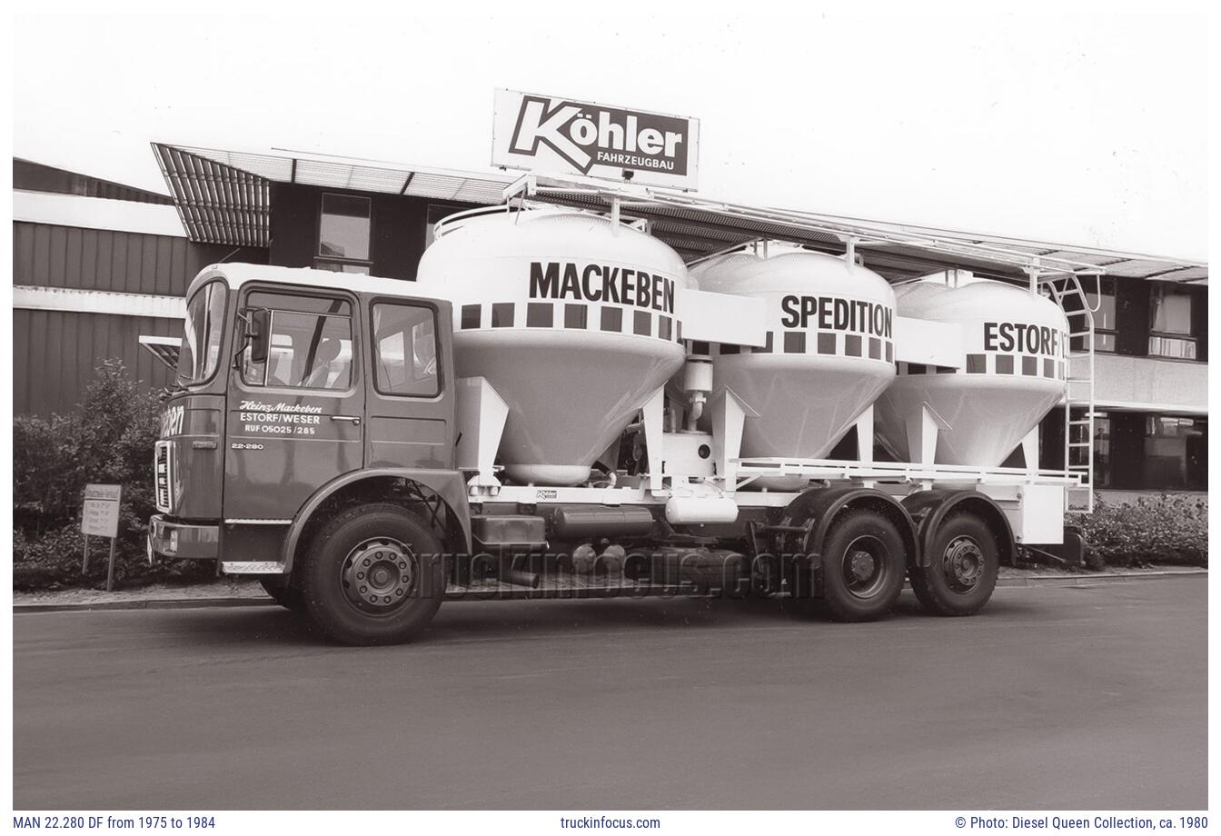 MAN 22.280 DF from 1975 to 1984 Photo ca. 1980
