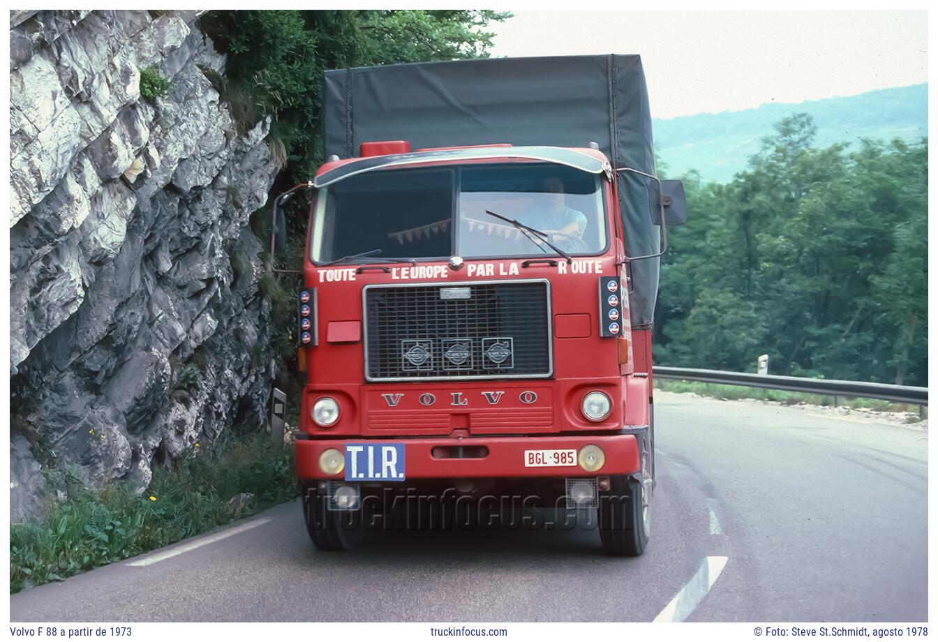 Volvo F 88 a partir de 1973 Foto agosto 1978