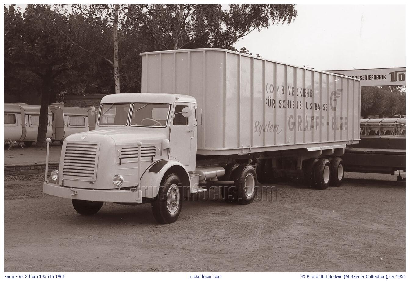 Faun F 68 S from 1955 to 1961 Photo ca. 1956