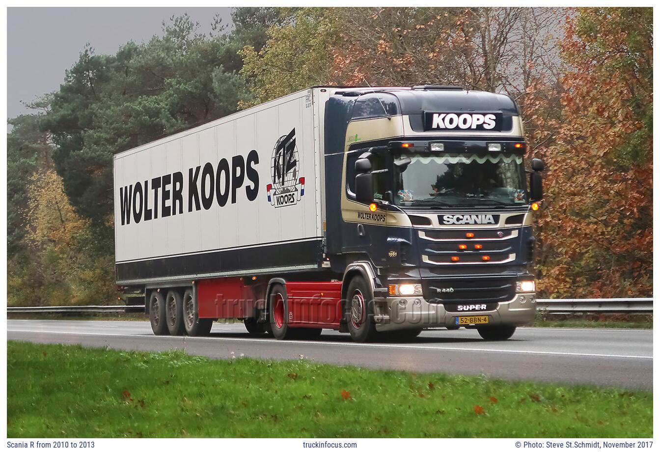 Scania R from 2010 to 2013 Photo November 2017