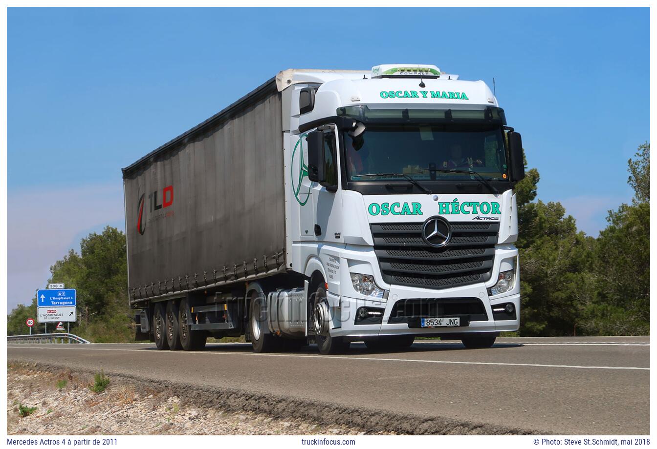 Mercedes Actros 4 à partir de 2011 Photo mai 2018