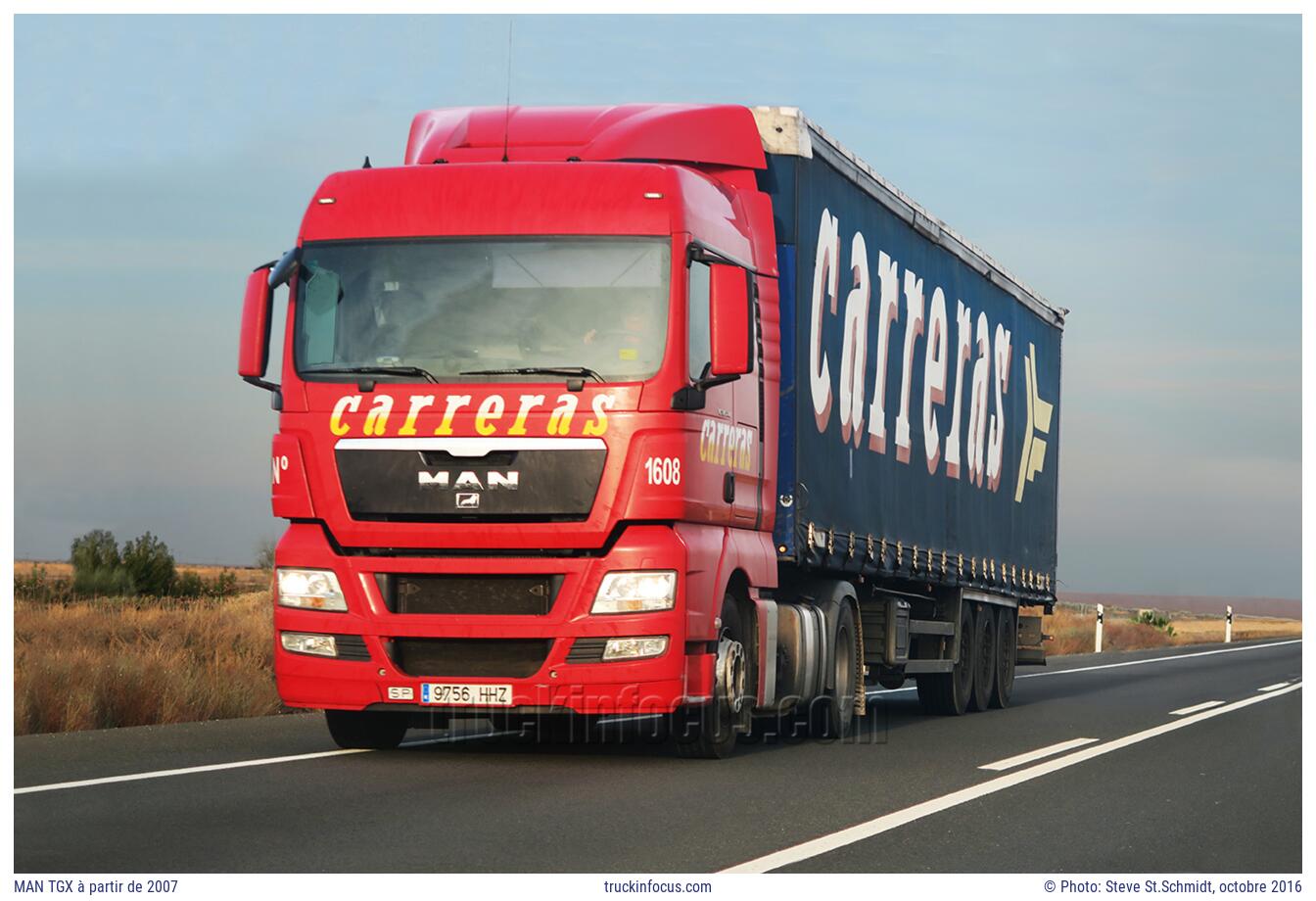 MAN TGX à partir de 2007 Photo octobre 2016