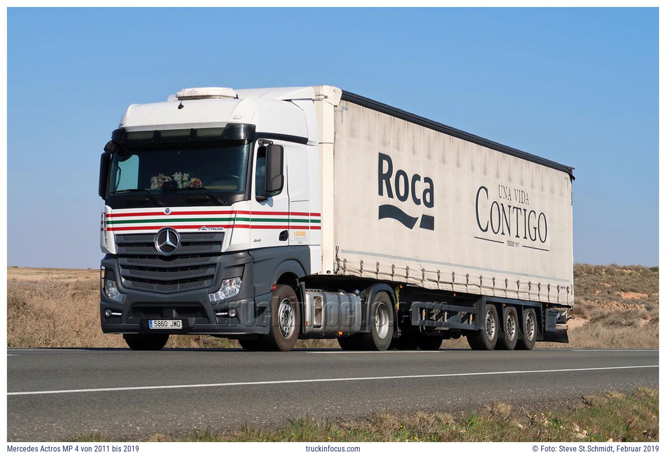 Mercedes Actros MP 4 von 2011 bis 2019 Foto Februar 2019