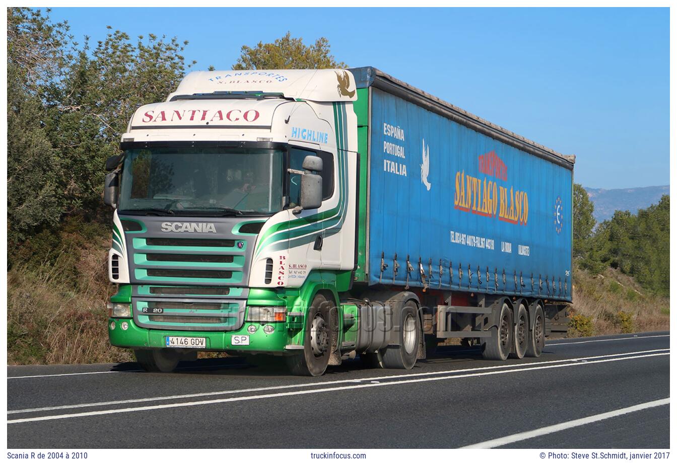 Scania R de 2004 à 2010 Photo janvier 2017