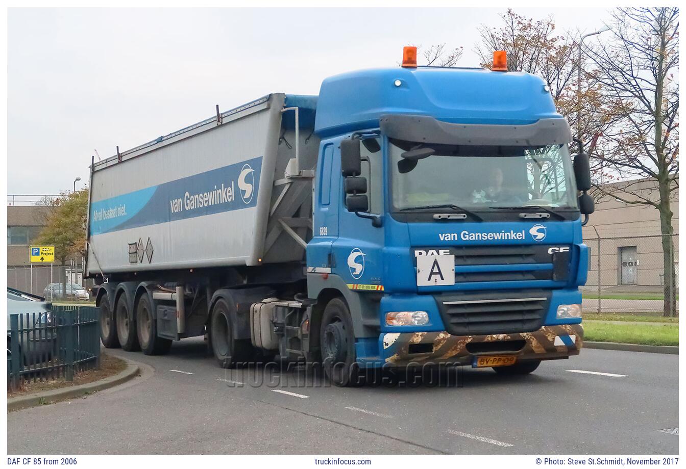 DAF CF 85 from 2006 Photo November 2017