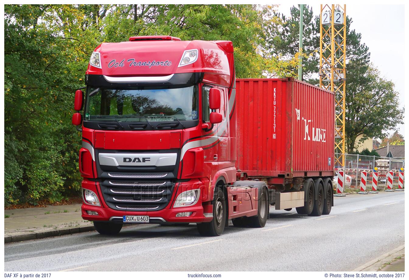 DAF XF à partir de 2017 Photo octobre 2017