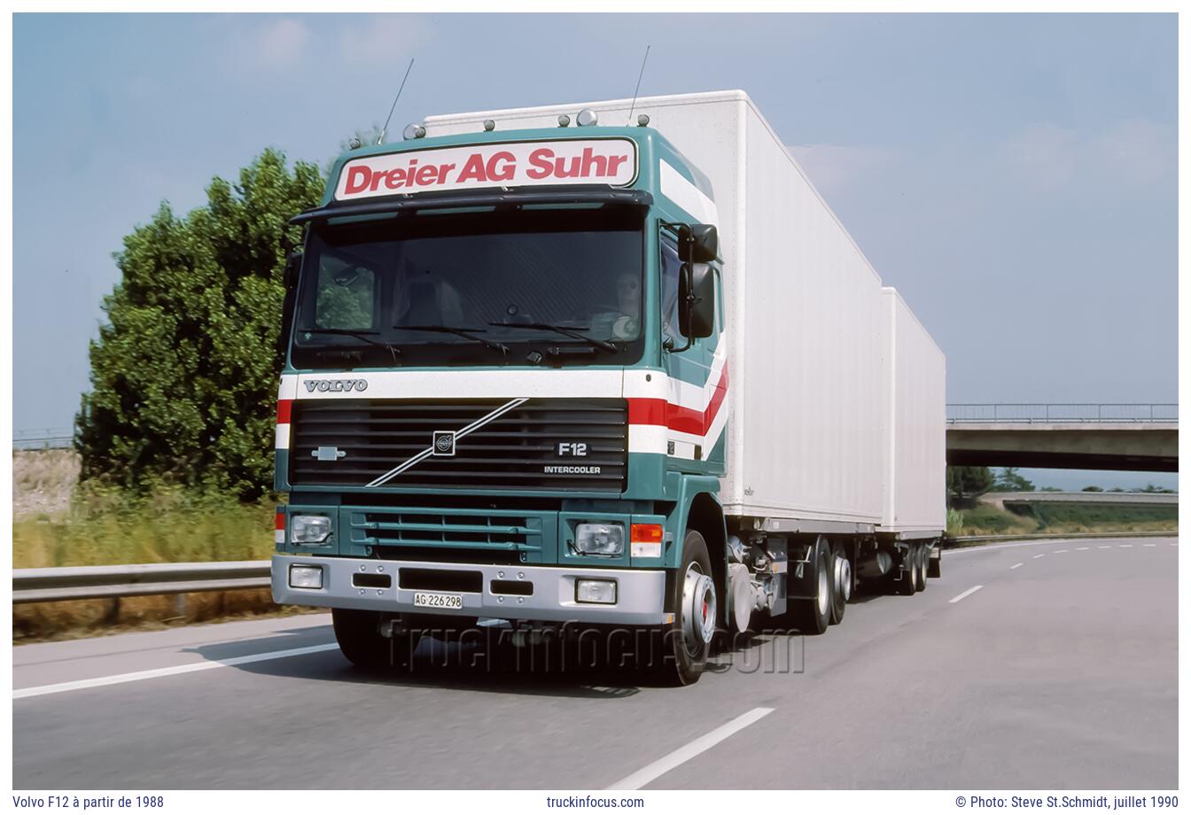 Volvo F12 à partir de 1988 Photo juillet 1990