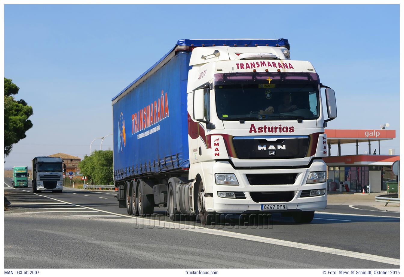 MAN TGX ab 2007 Foto Oktober 2016