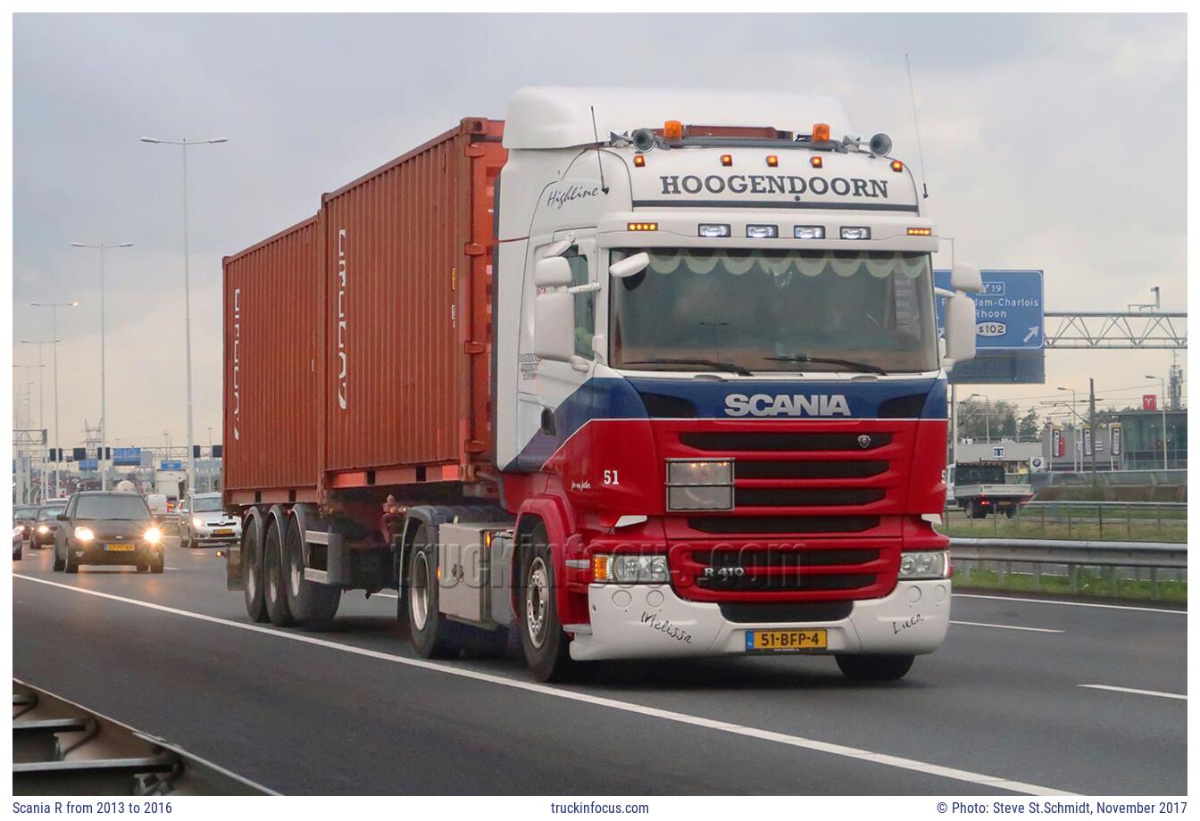 Scania R from 2013 to 2016 Photo November 2017