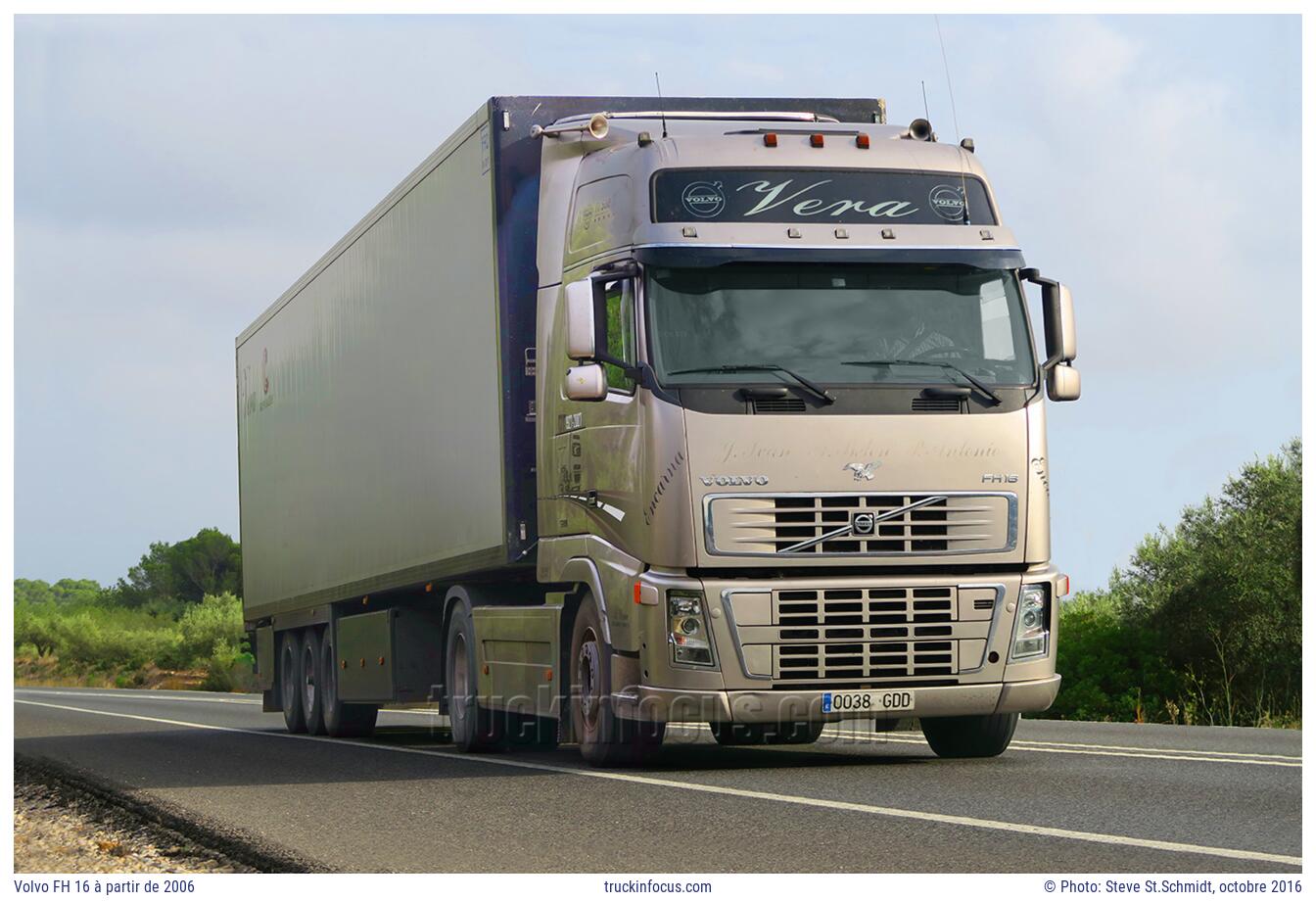 Volvo FH 16 à partir de 2006 Photo octobre 2016